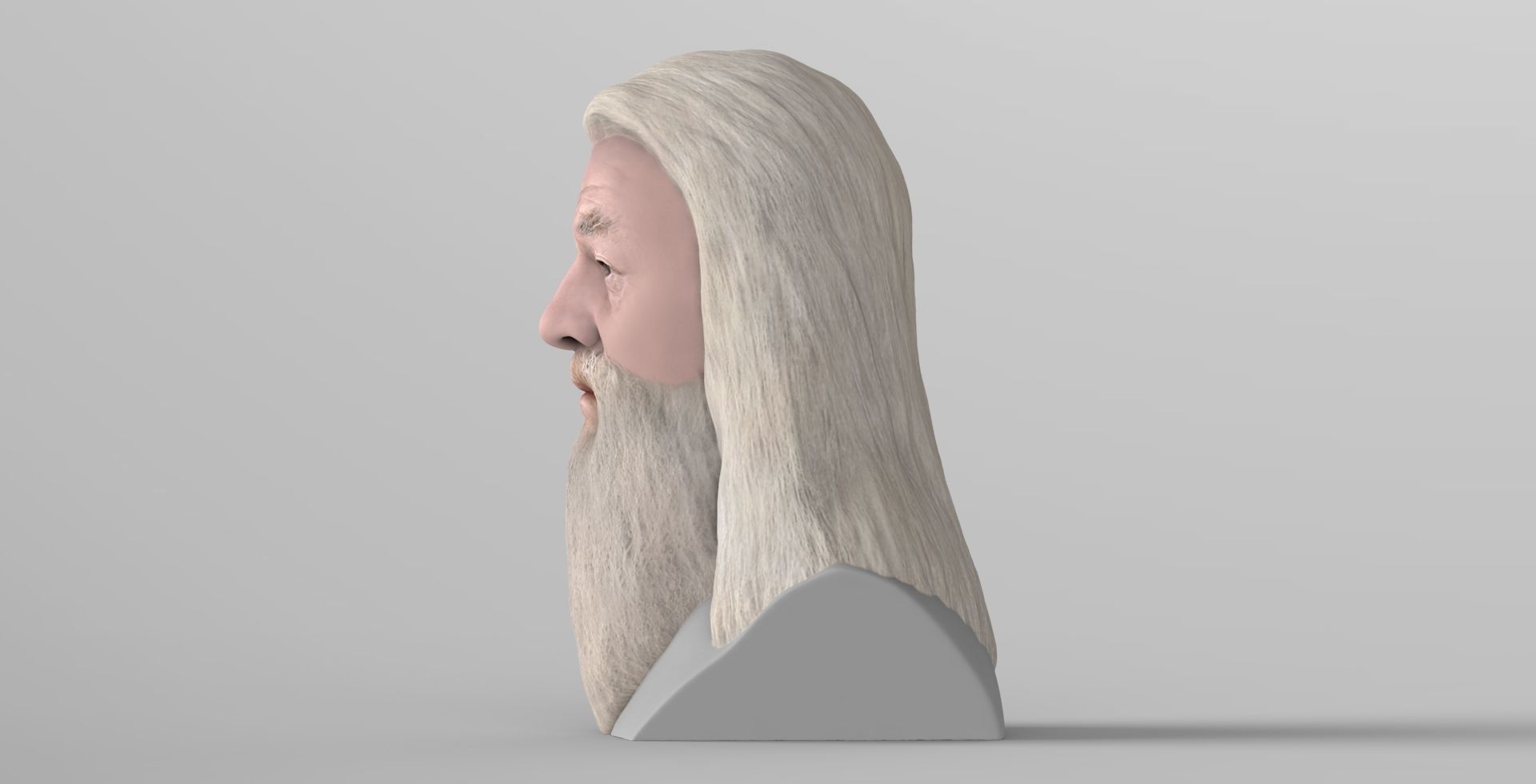 Dumbledore from Harry Potter bust for full color 3D printing 3D print model_3