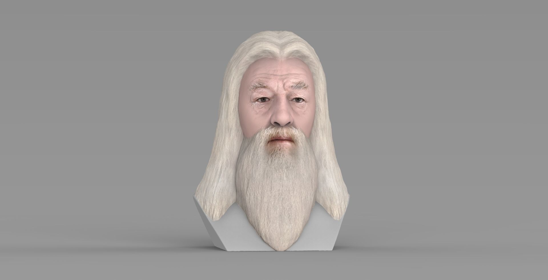 Dumbledore from Harry Potter bust for full color 3D printing 3D print model_9