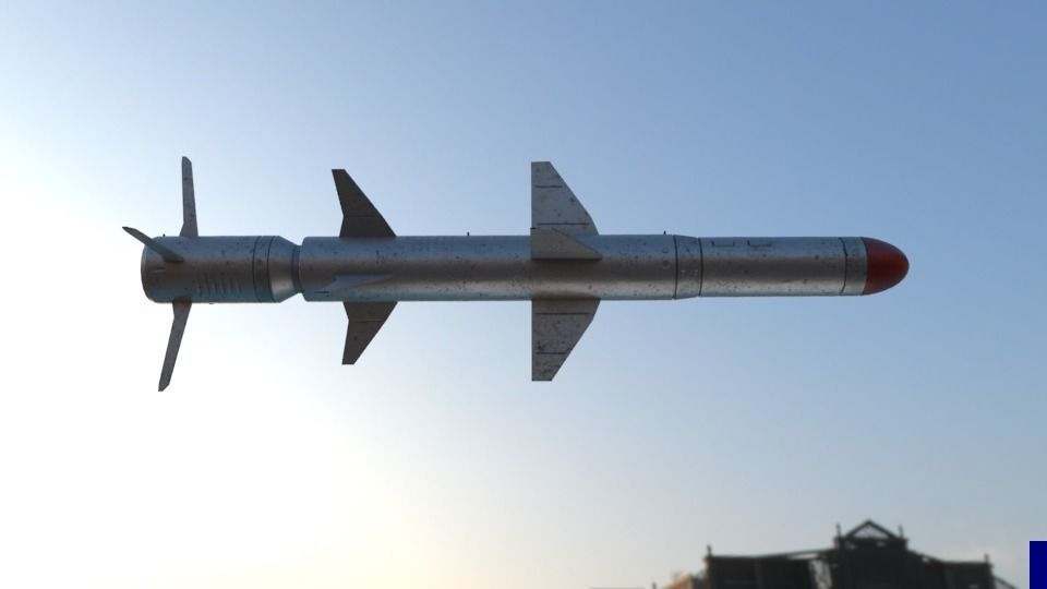 3D Basic Missile Low-poly 3D model_9