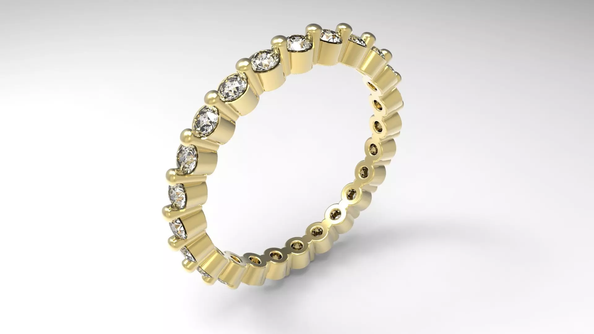 ring shared prongs 3D print model_0