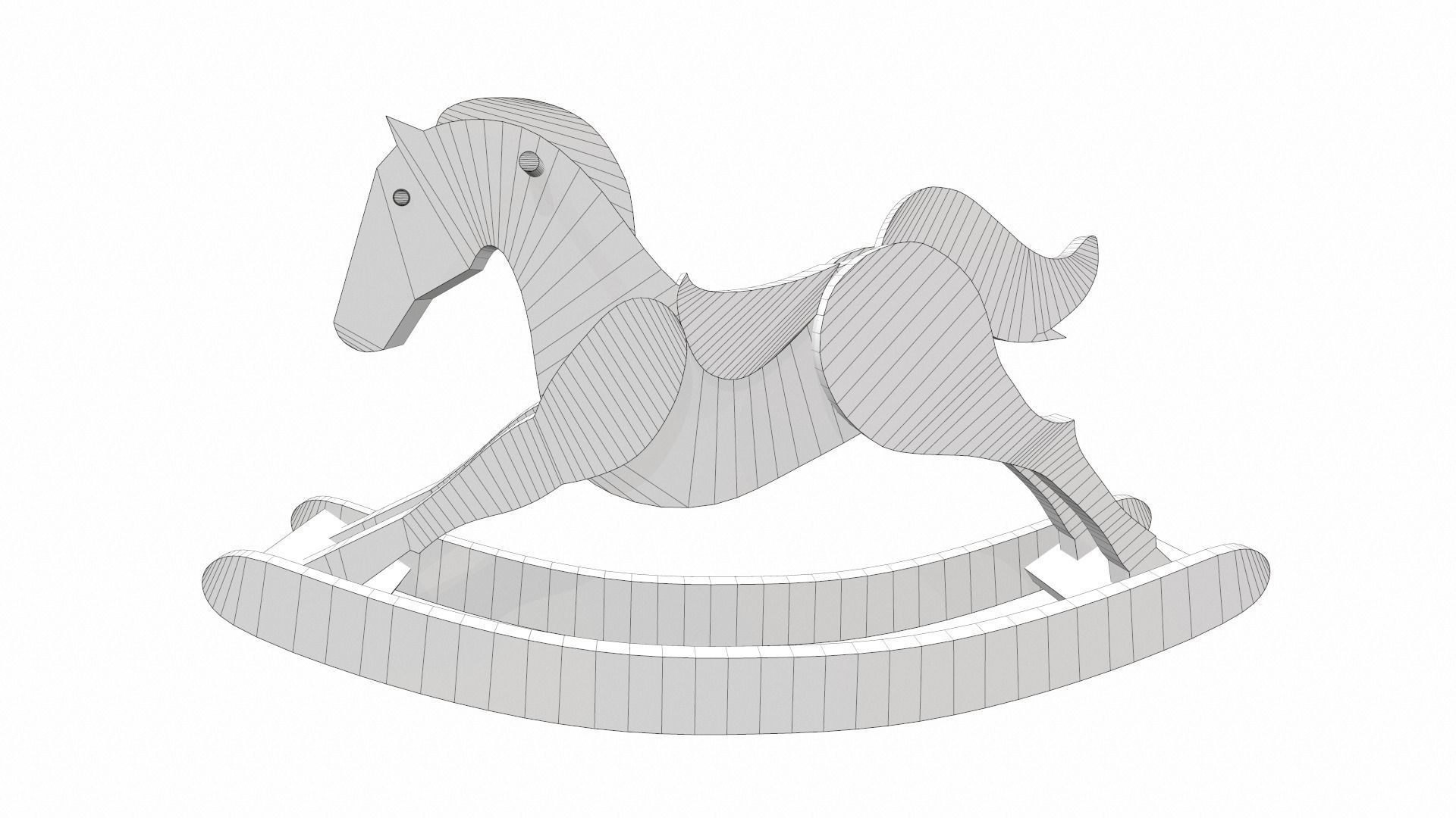 Rocking horse 4 3D model_7