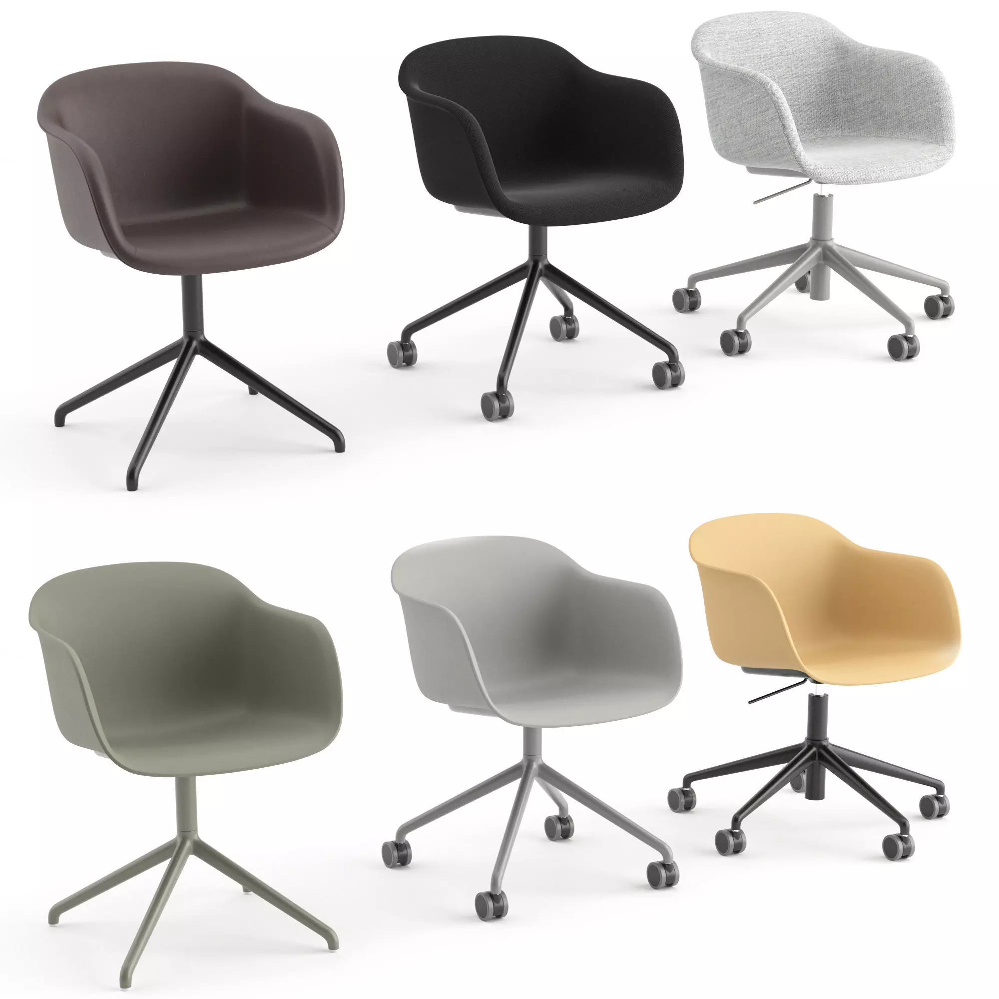 Fiber Armchair Office by Muuto 3D model