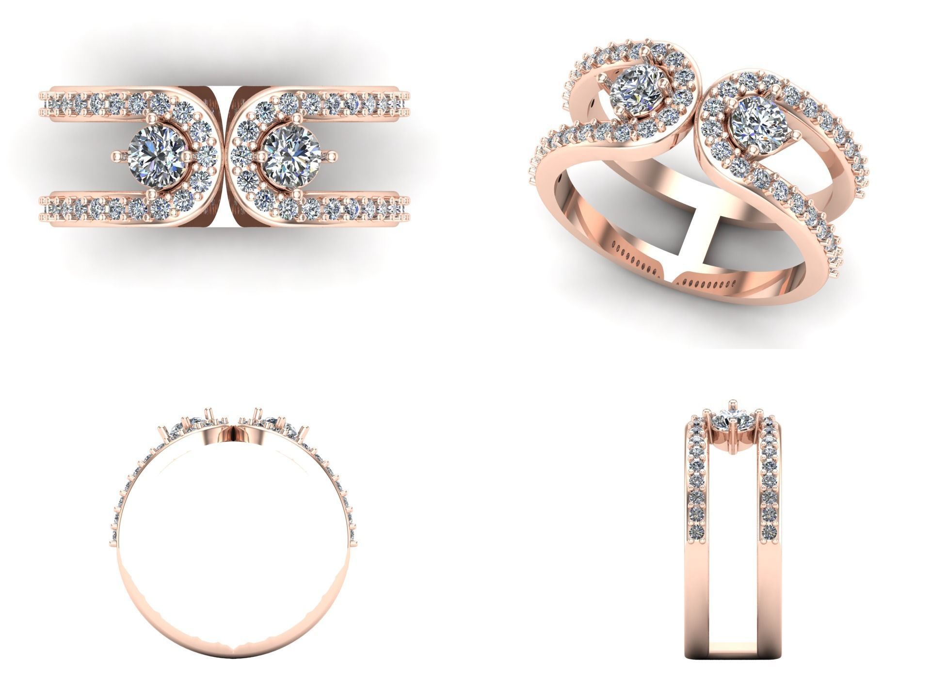 Ring iz6 3D print model_3