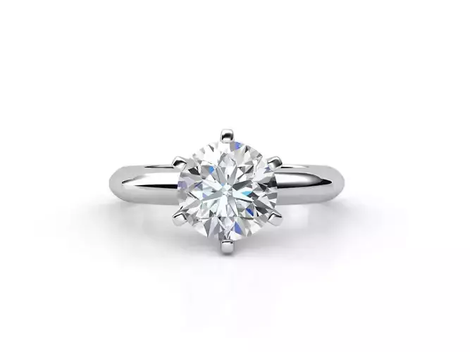dmc-01 solitaire engagement ring with oval cut diamond