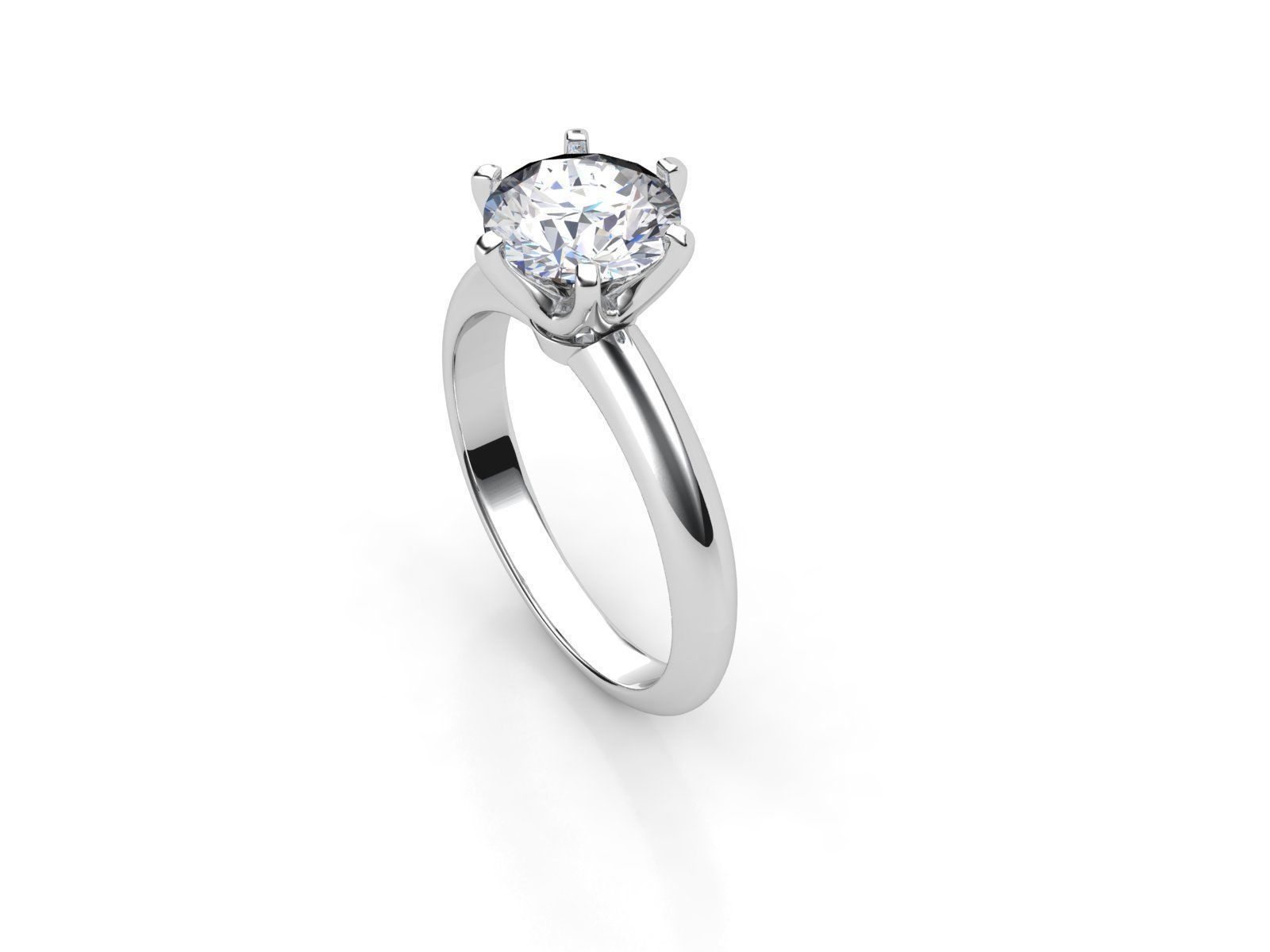dmc-01 solitaire engagement ring with oval cut diamond 3D print model_1