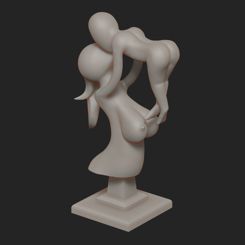 Mother and Son Figure 3D Print 3D print model_4