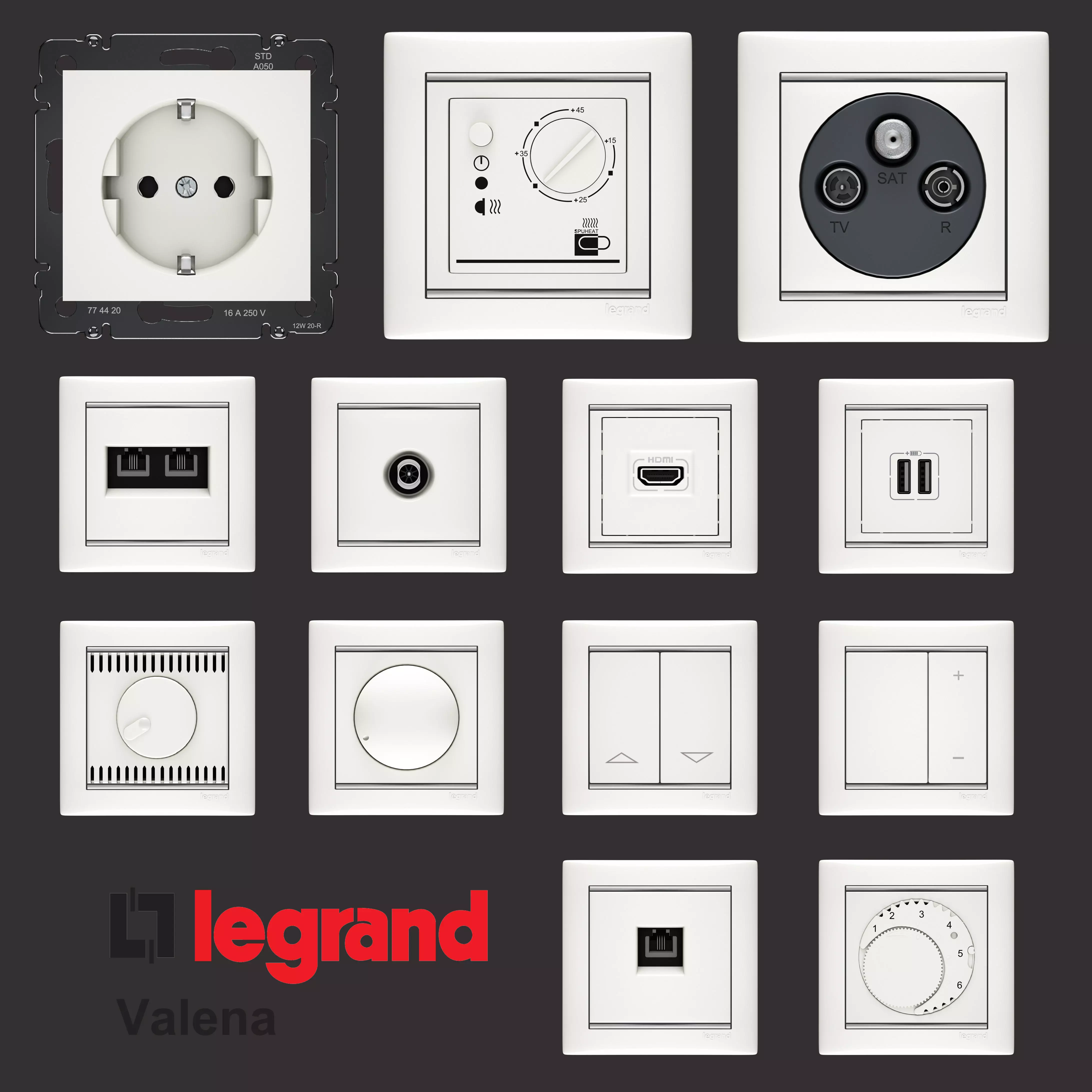 sockets LEGRAND valena 3D model_0