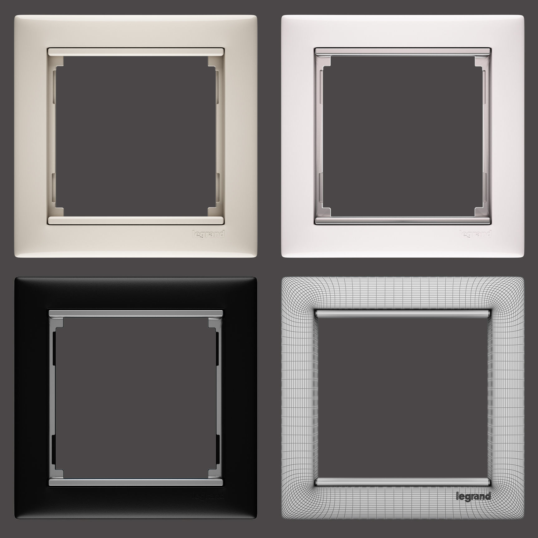 sockets LEGRAND valena 3D model_1