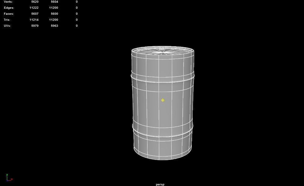 Toxic Barrel model Free low-poly 3D model_8