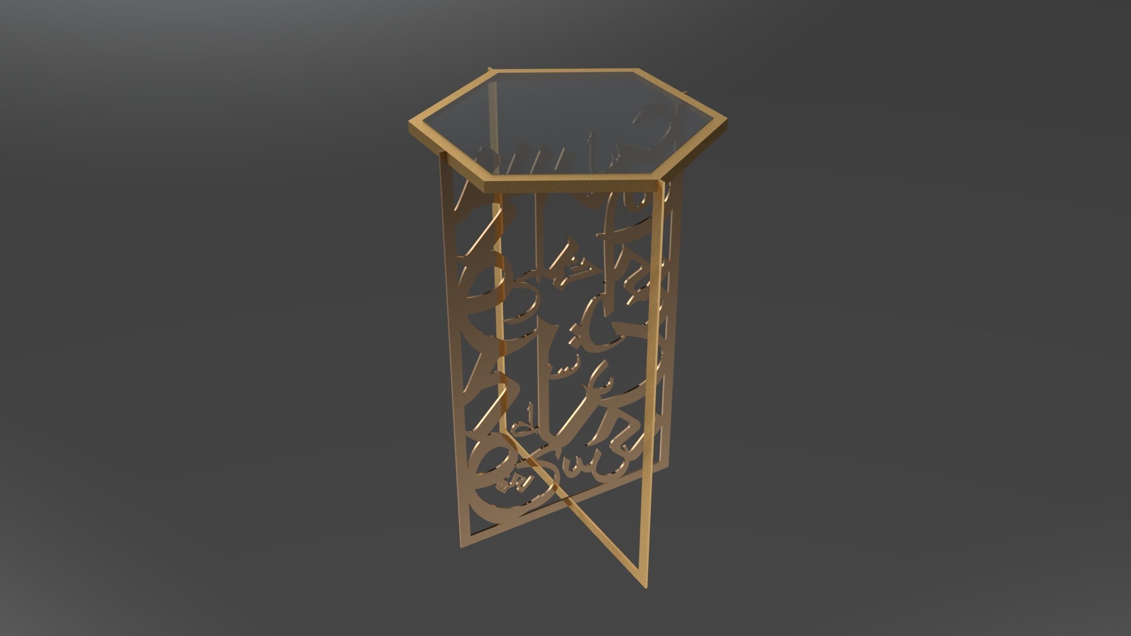 table arabesque  3D model_1