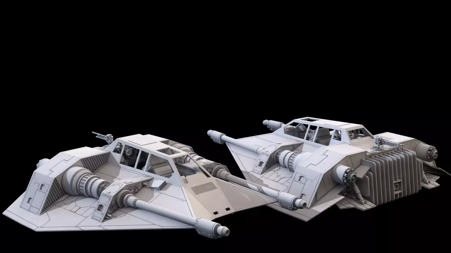 Star Wars Empire Stricks Back Rebel SnowSpeeder 3D print model