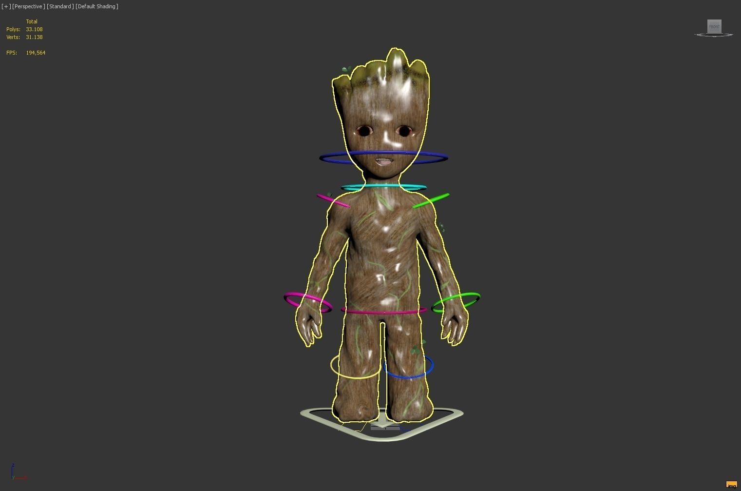 baby groot 3D model_3