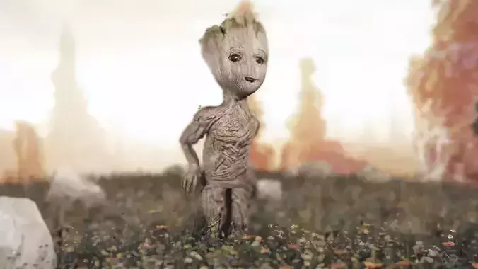 baby groot 3D model
