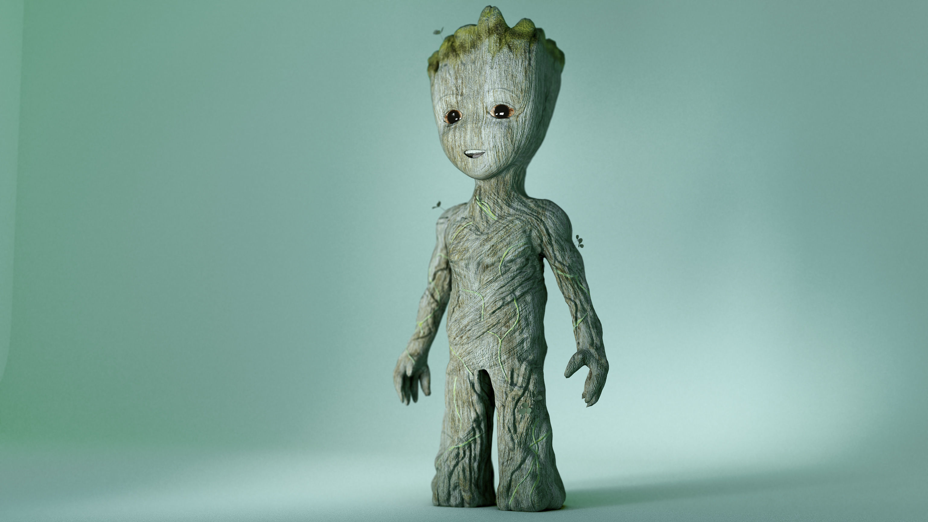 baby groot 3D model_2