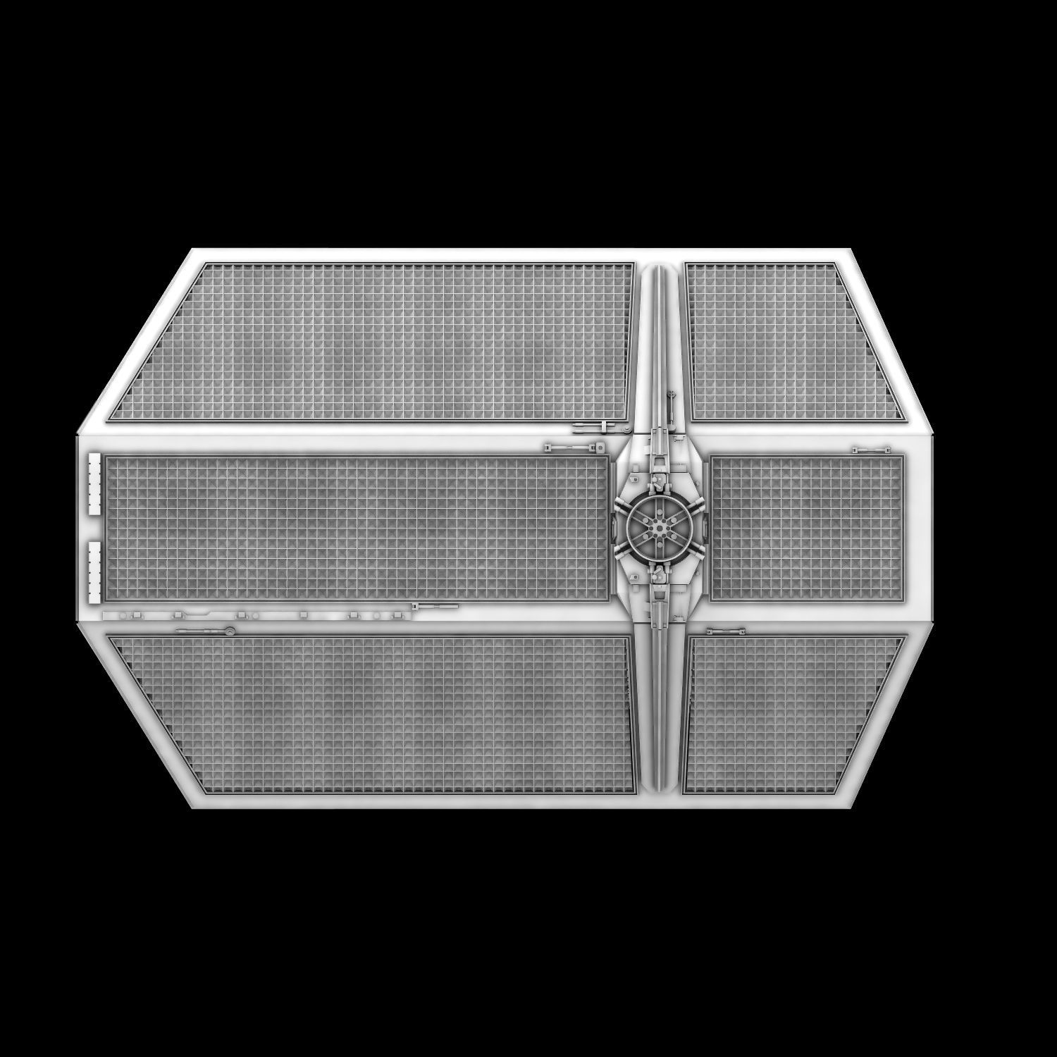 Star Ware A New Hope Tie X1 Advance Darth Vader   3D print model_6
