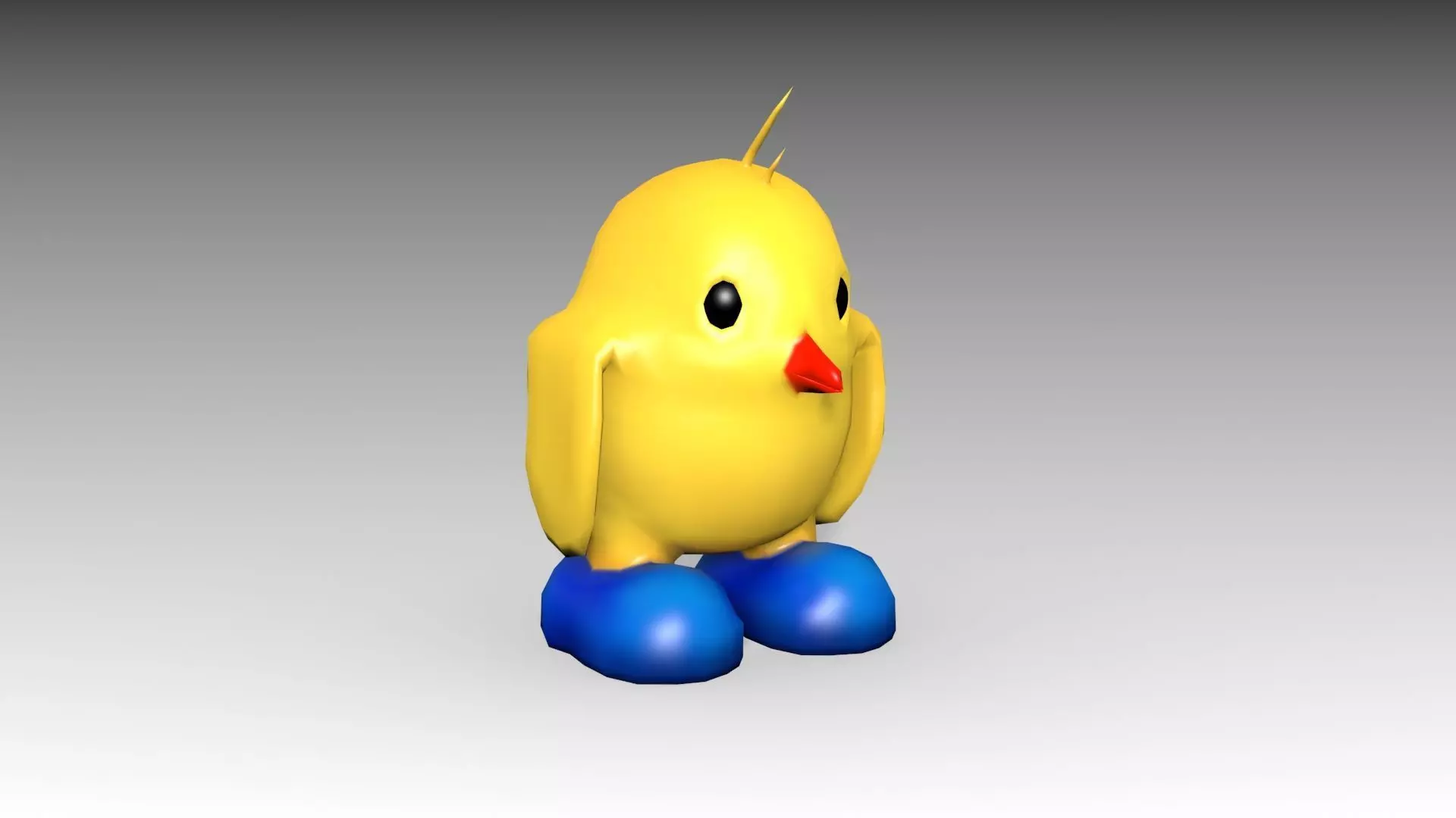 Chick Toon Low-poly 3D model