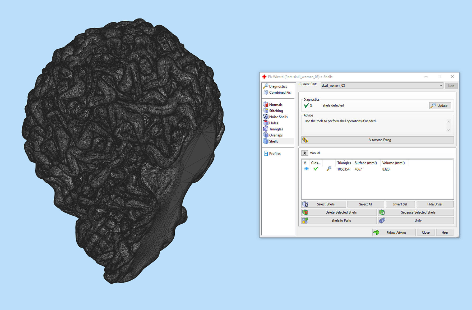 Skull Head Women Bodies 3D print model_11