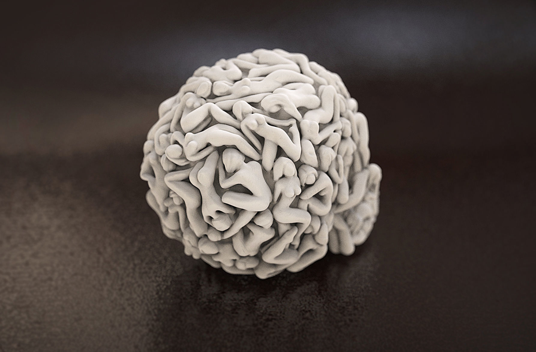 Skull Head Women Bodies 3D print model_6