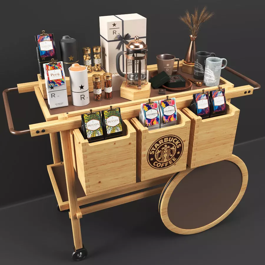Starbucks Reserve Roastery Set1 3D model_0