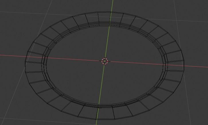 Plate round bathroom mirror Low-poly 3D model_2