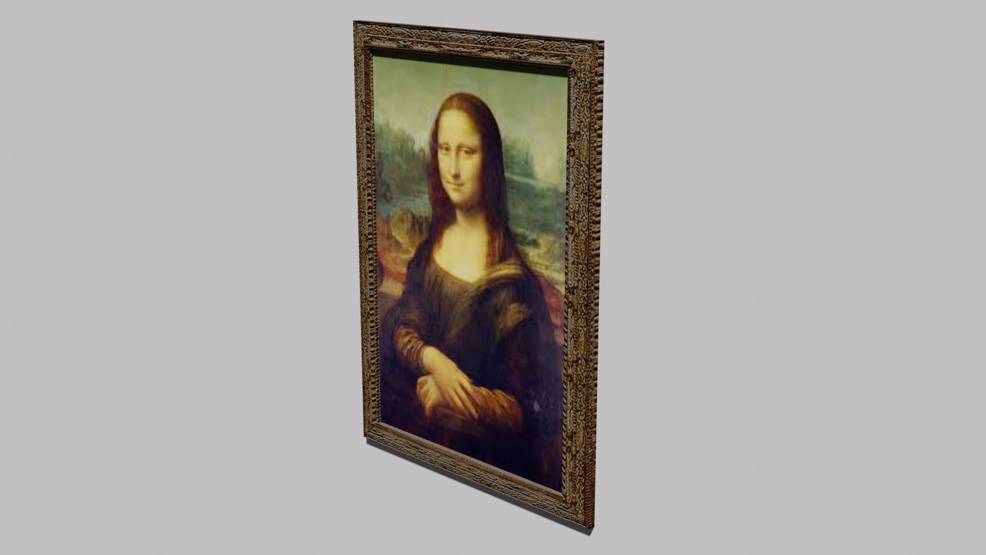 Gioconda Monna Lisa By Leonardo Da Vinci 3D model_1