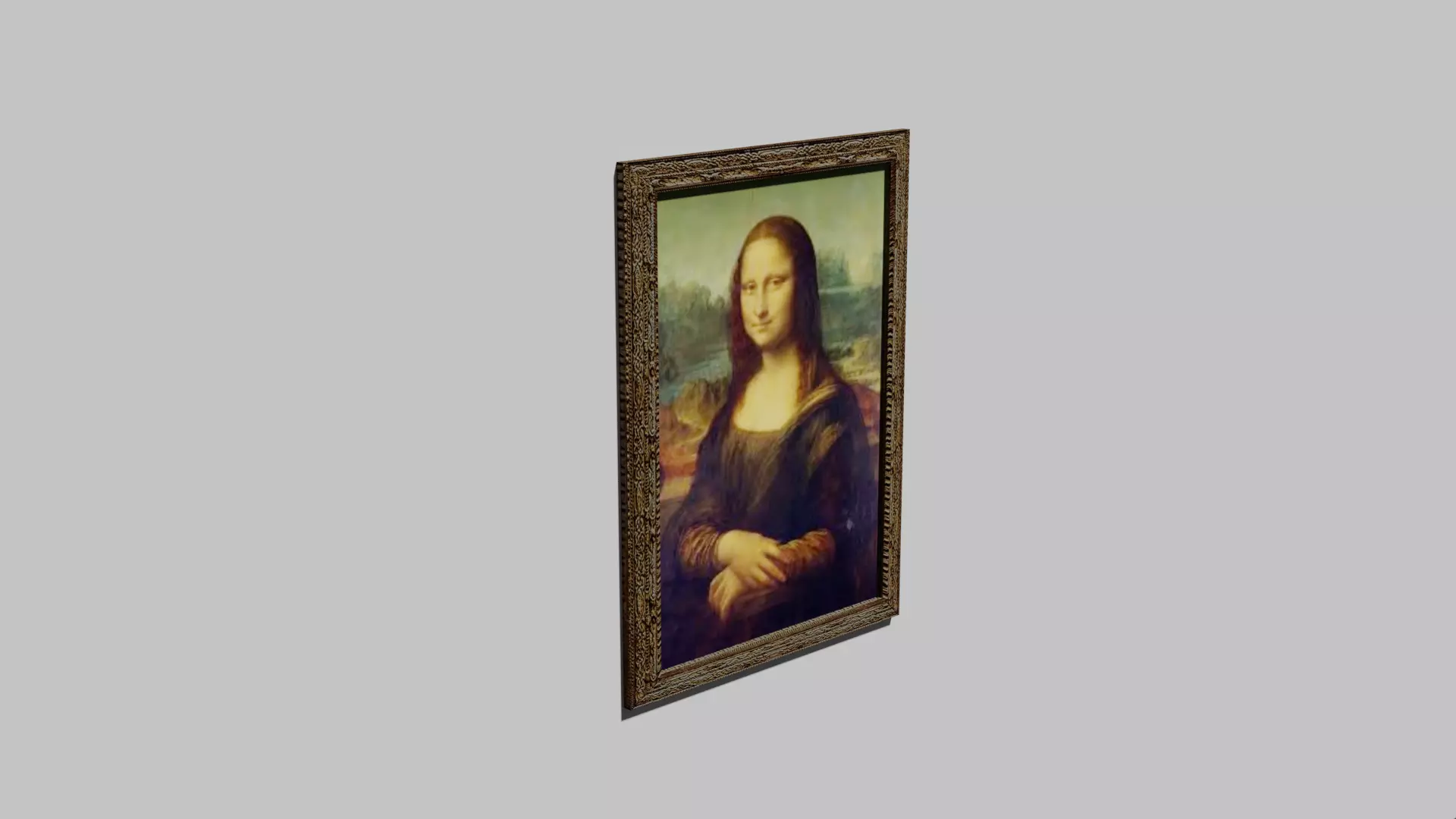 Gioconda Monna Lisa By Leonardo Da Vinci 3D model_0