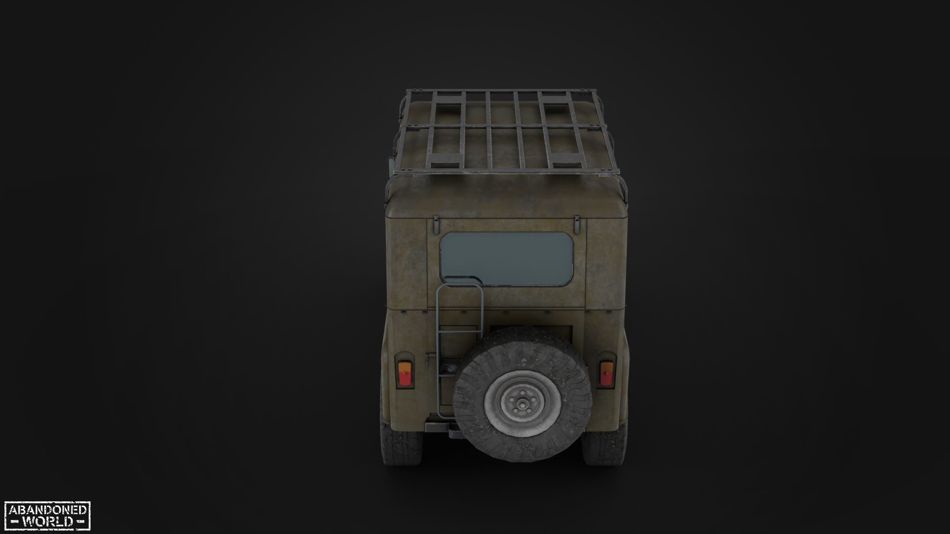Modular Off-Road Vehicle Low-poly 3D model_17