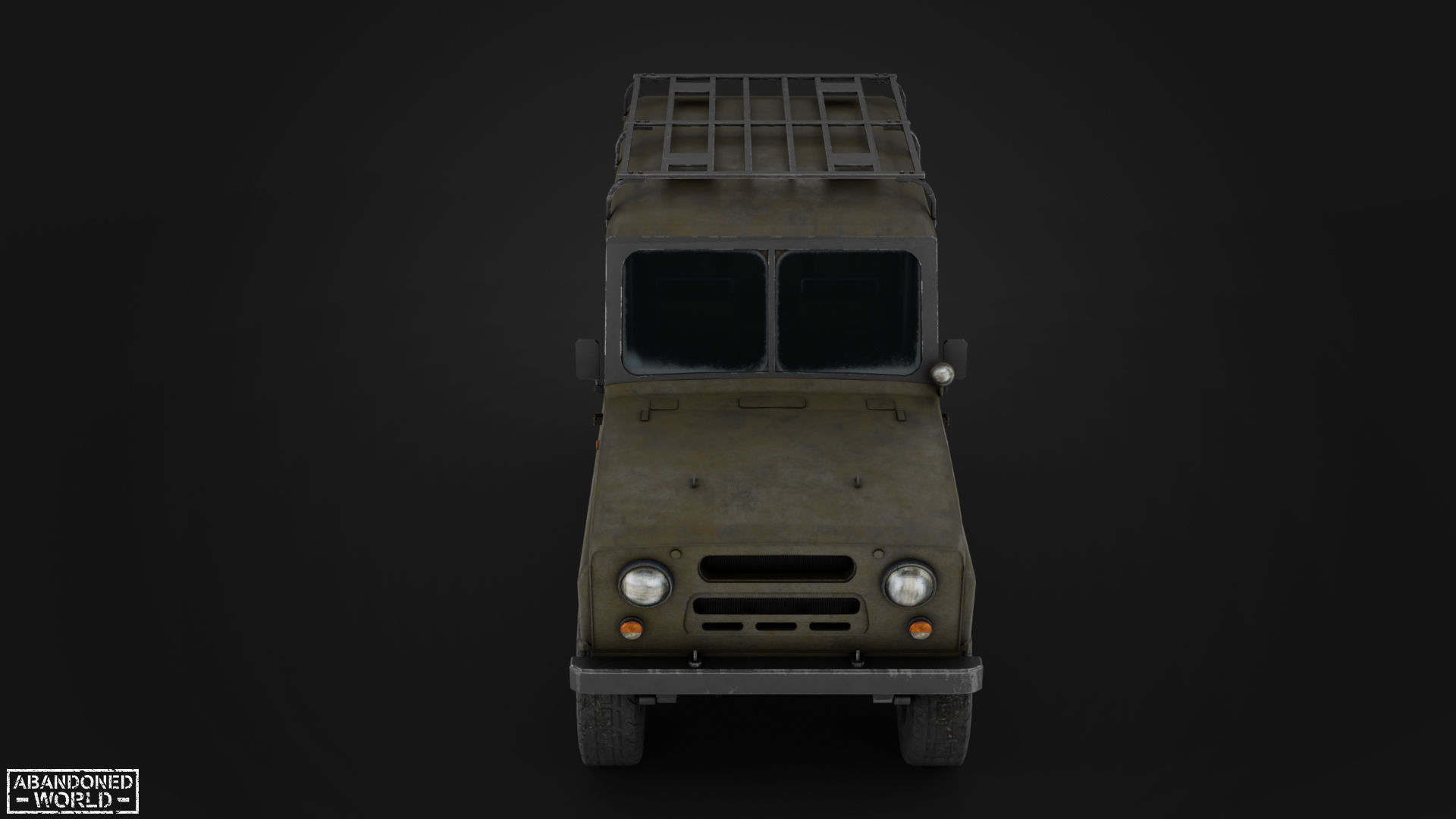 Modular Off-Road Vehicle Low-poly 3D model_21