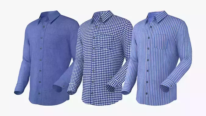 3D Shirt Configurator - FULL 3D model 3D model