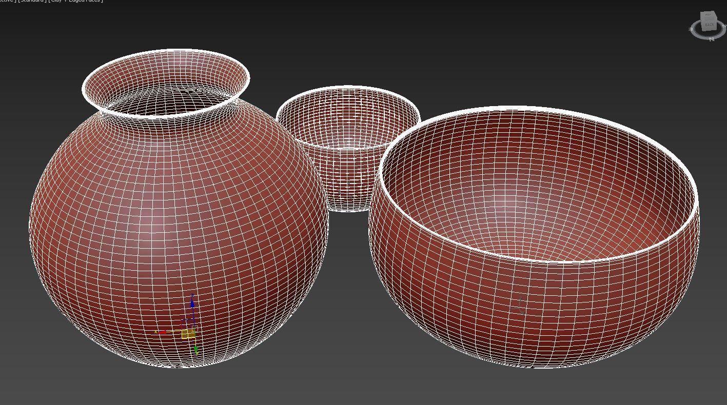 RH  Matte Black  Brass Vessel - Bowl 3D model_5