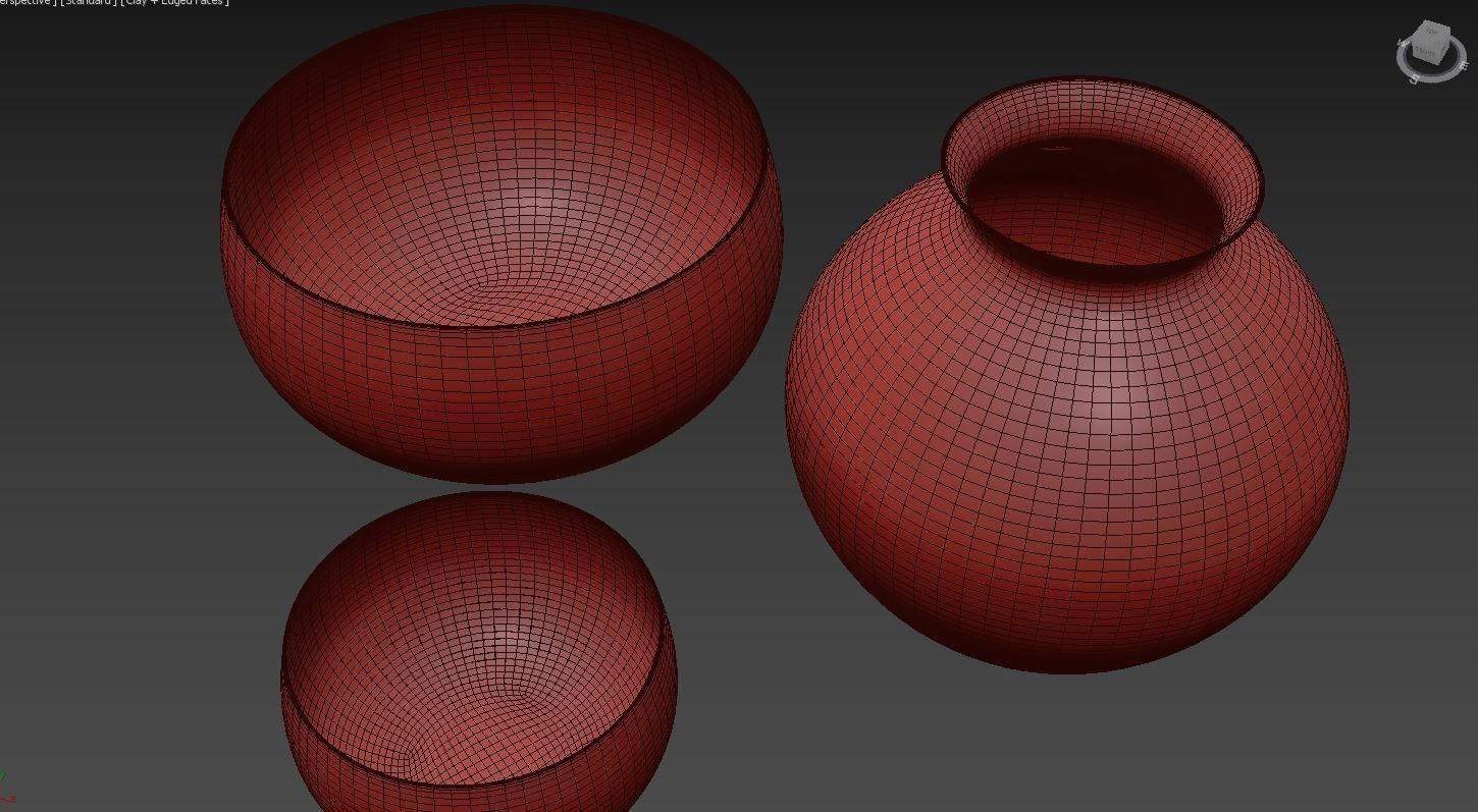 RH  Matte Black  Brass Vessel - Bowl 3D model_6