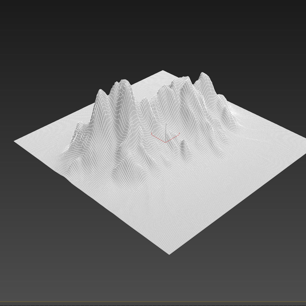 Mountains V3 Low-poly 3D model_3