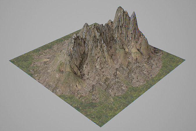 Mountains V3 Low-poly 3D model
