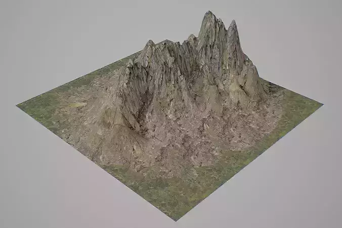 Mountains V3 Low-poly 3D model