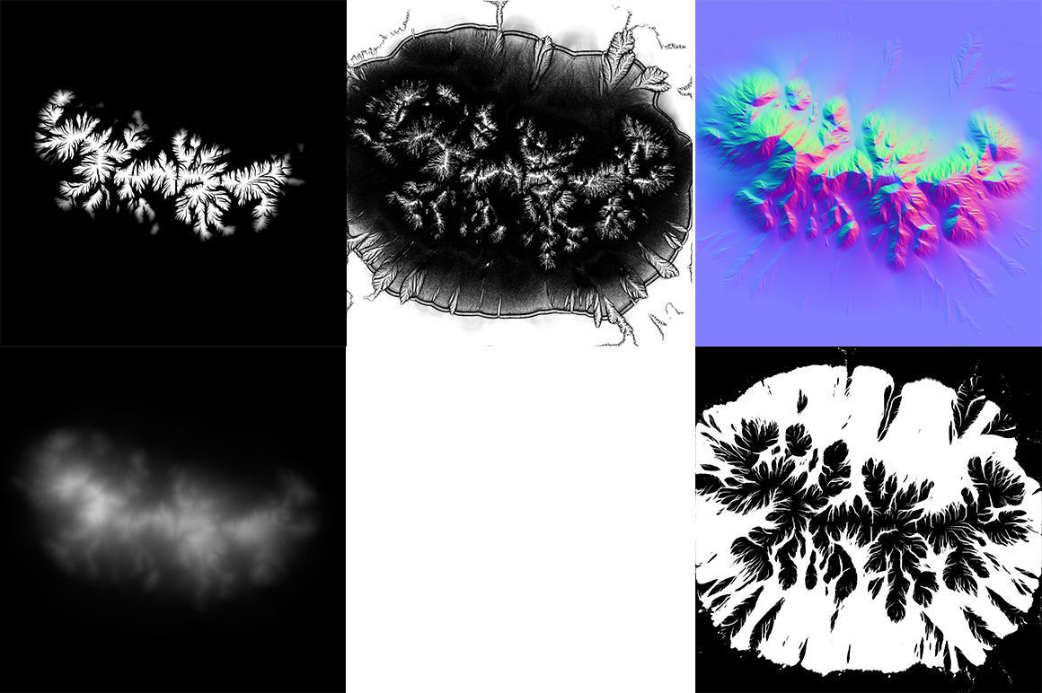 Mountains V3 Low-poly 3D model_5