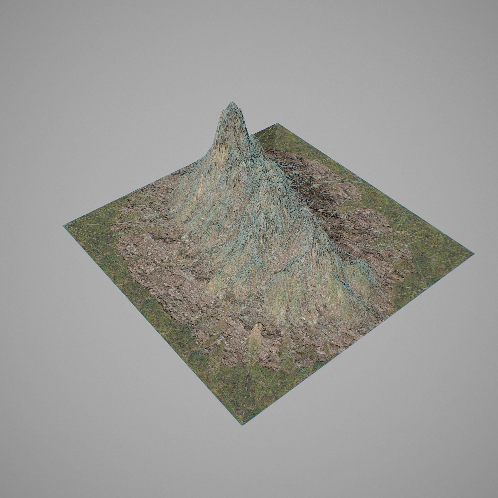 Mountains V3 Low-poly 3D model_2