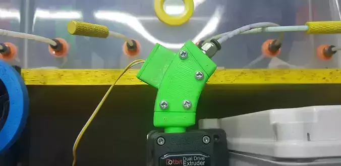 filament sensor case for dual drive extruder 