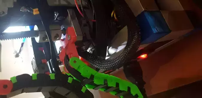 ender 2 cable chain support for Z axis