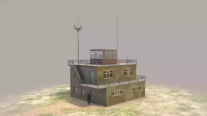 Airport ControlRoom 01 Low-poly 3D model
