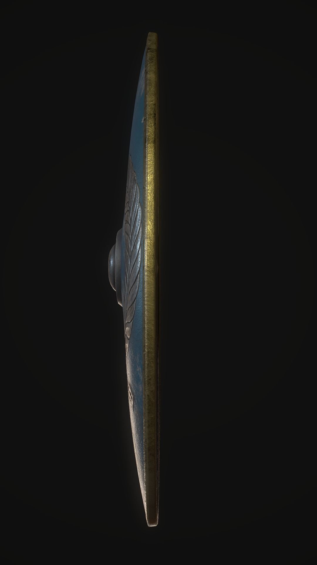 Cetratus shield Low-poly 3D model_3