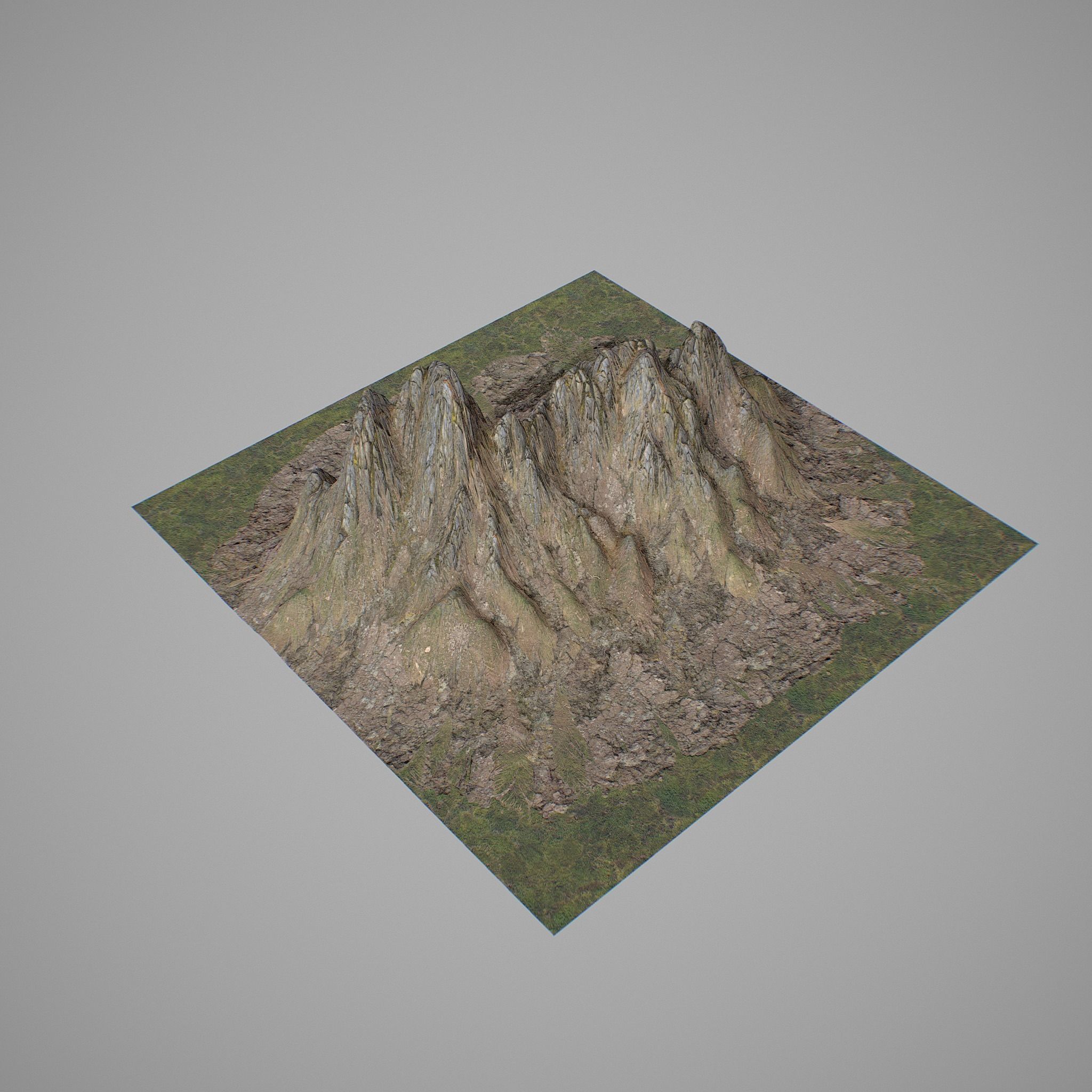 Mountains Kitbash Low-poly 3D model_26