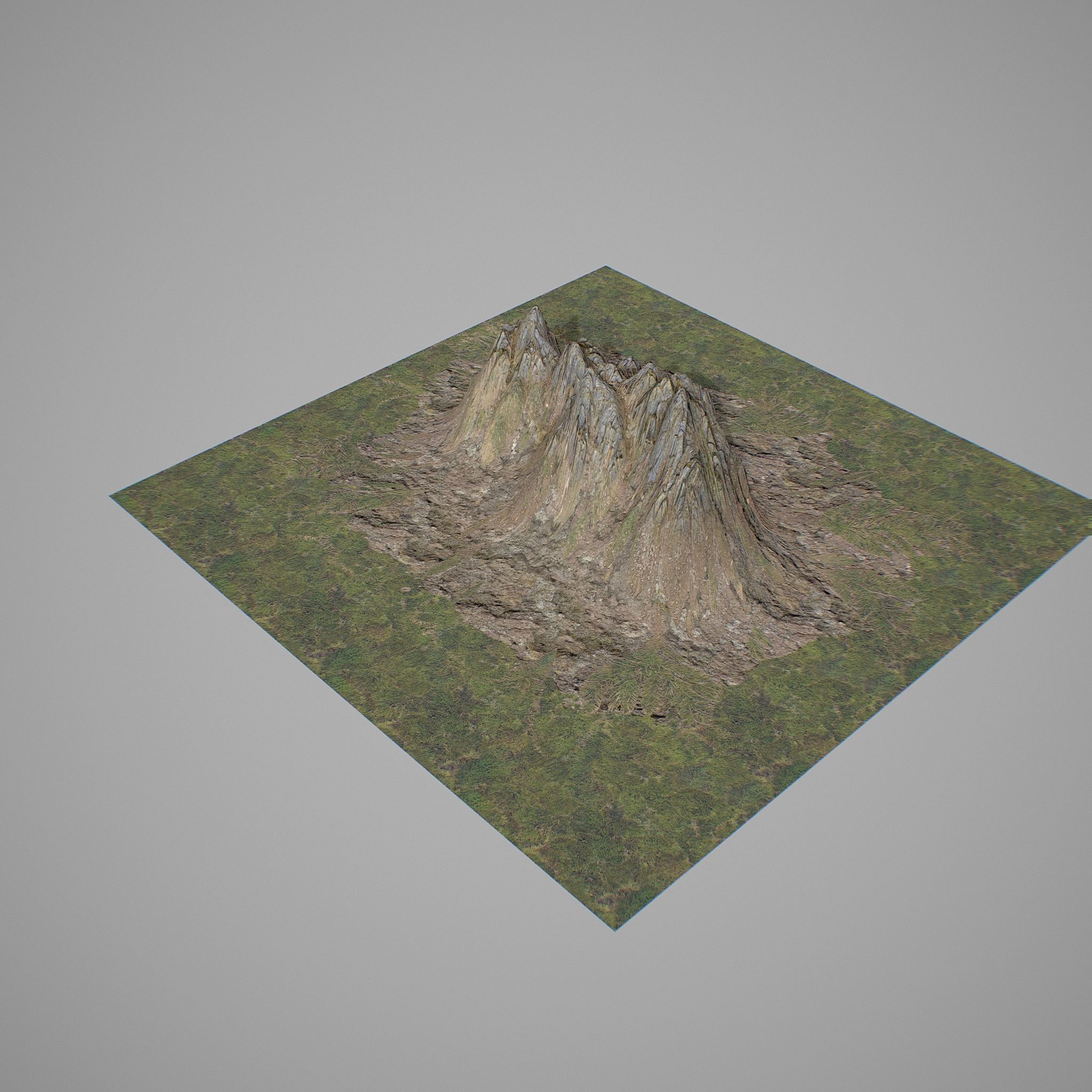 Mountains Kitbash Low-poly 3D model_19