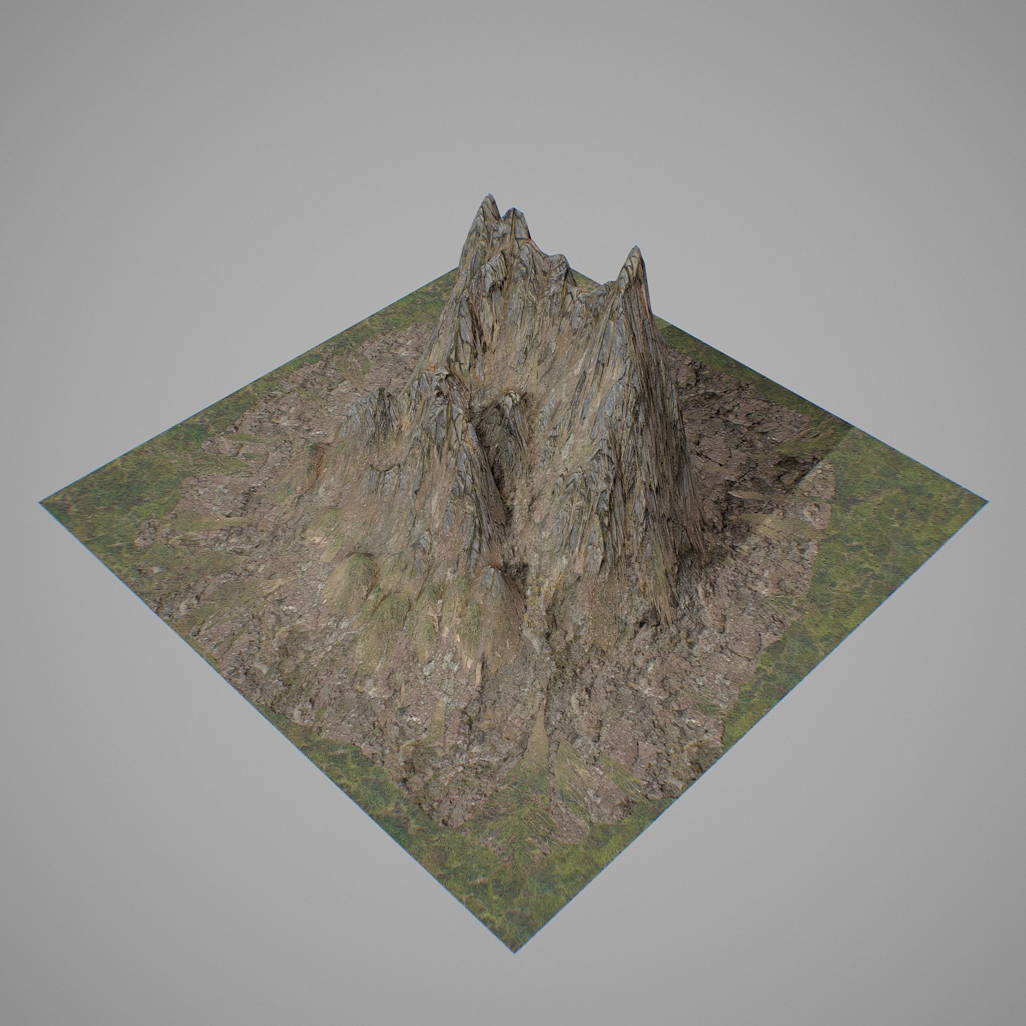 Mountains Kitbash Low-poly 3D model_21