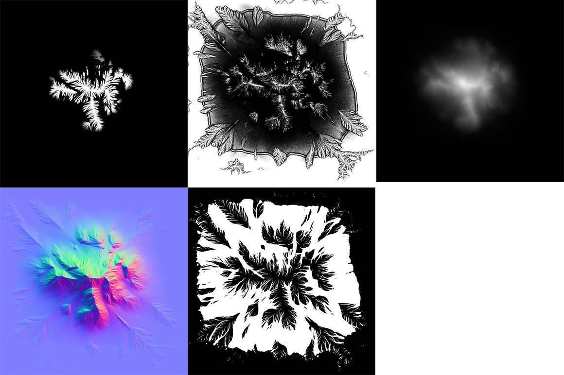 Mountains Kitbash Low-poly 3D model_12