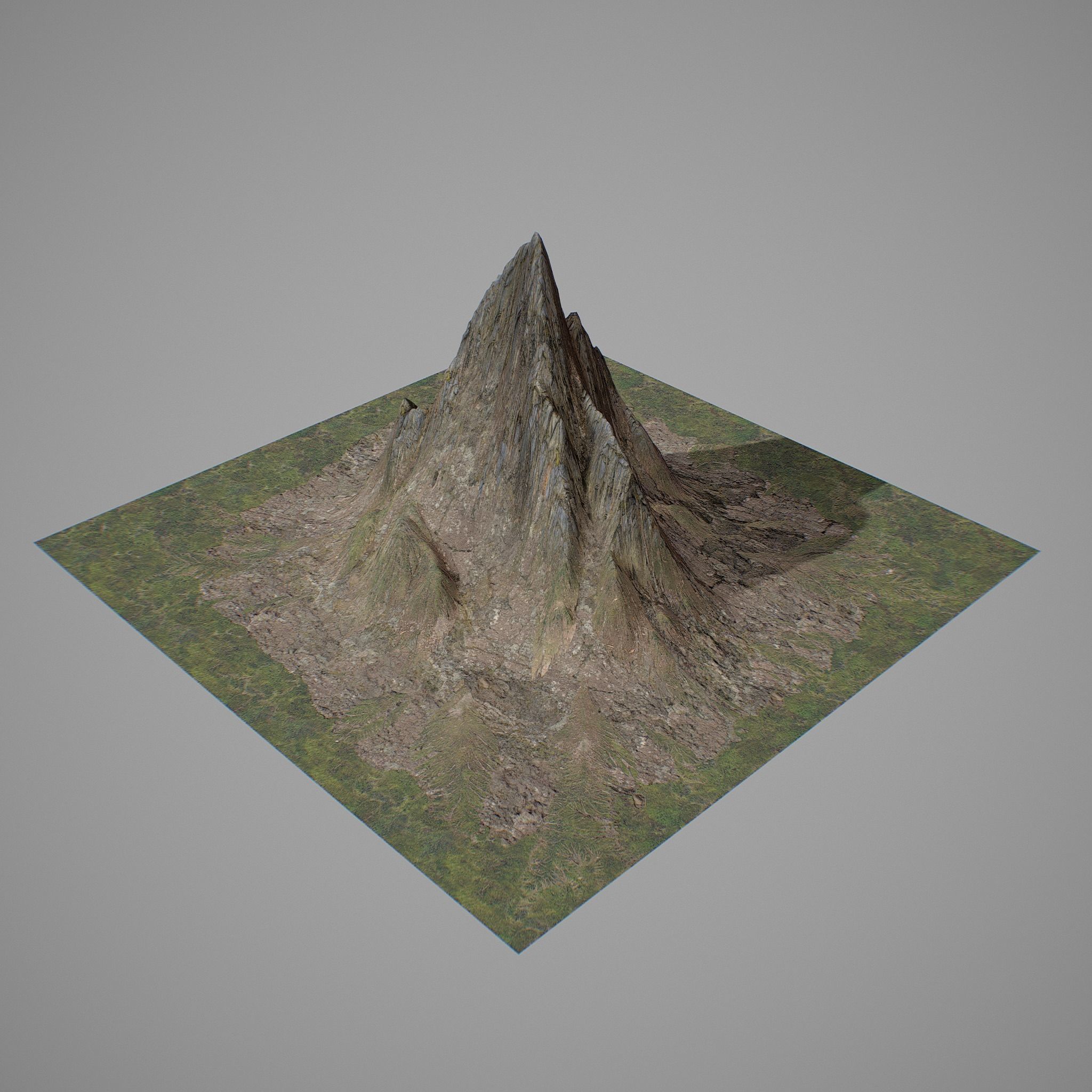 Mountains Kitbash Low-poly 3D model_20