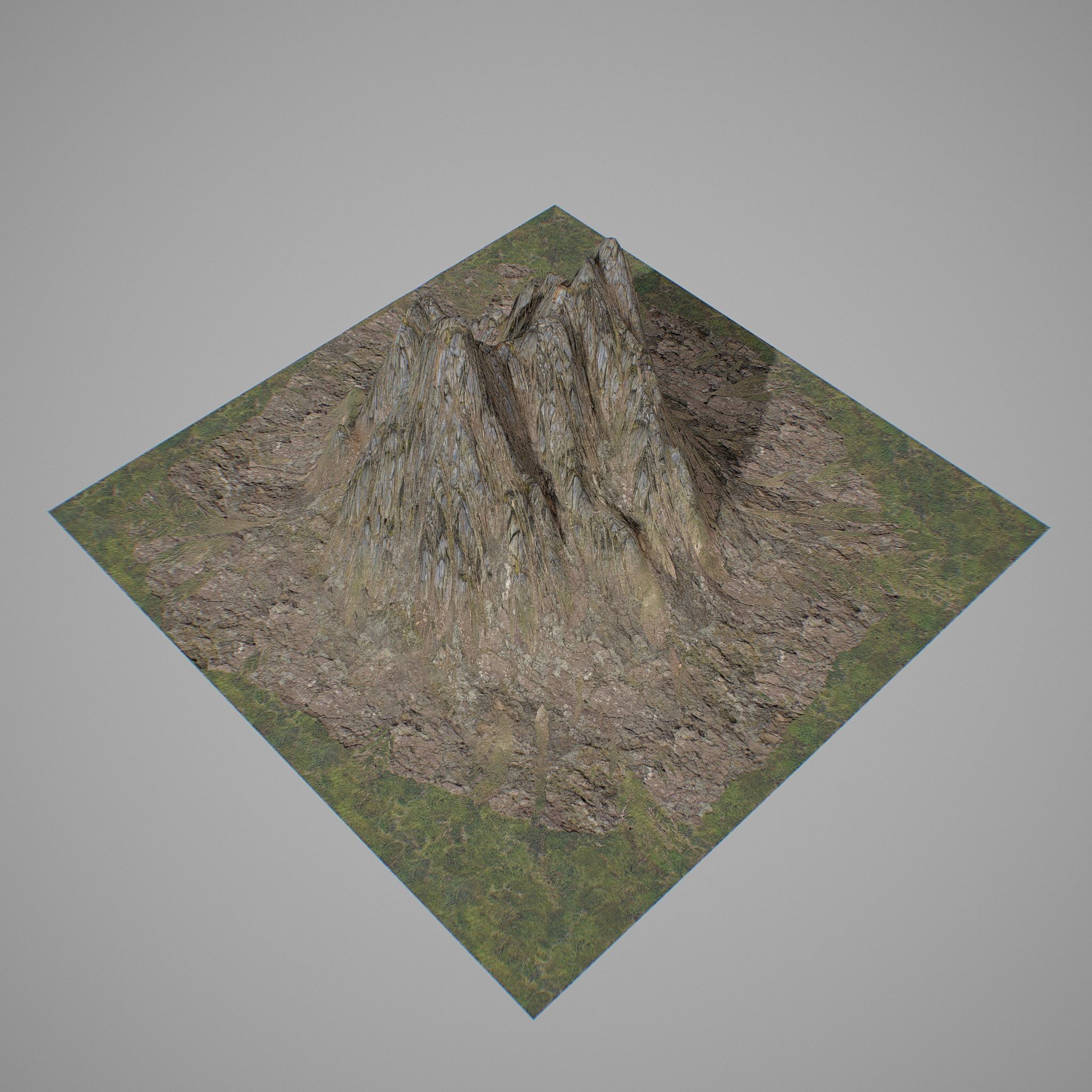 Mountains Kitbash Low-poly 3D model_25