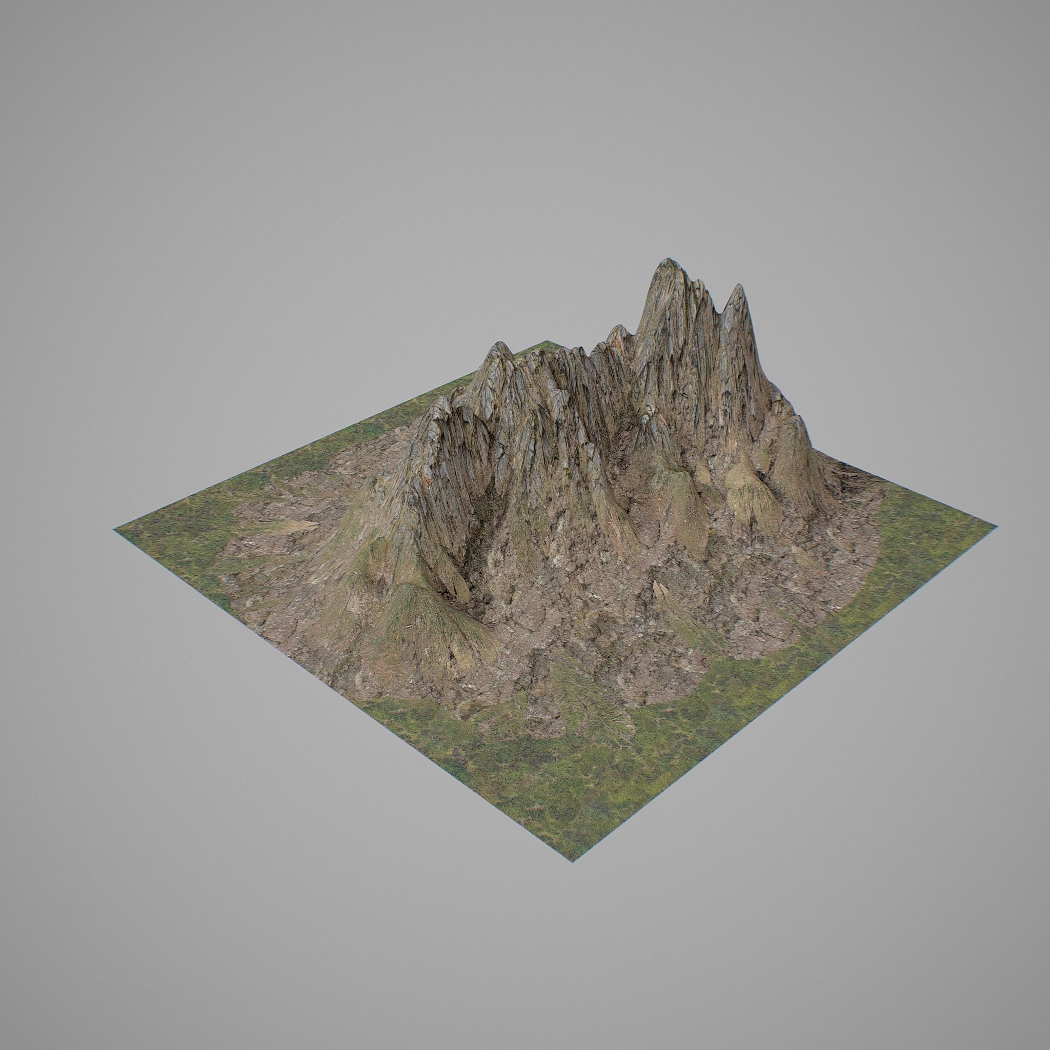 Mountains Kitbash Low-poly 3D model_18