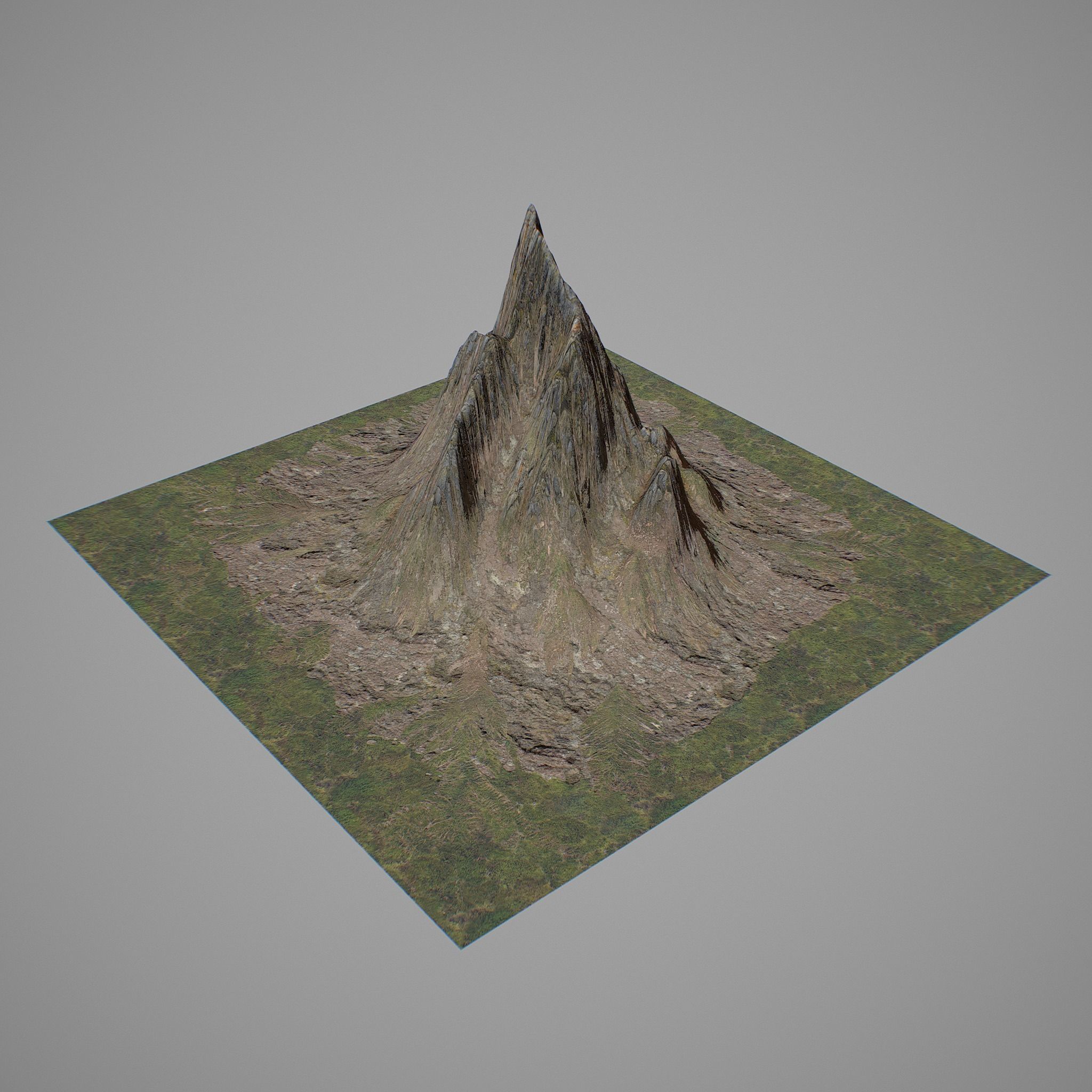 Mountains Kitbash Low-poly 3D model_28