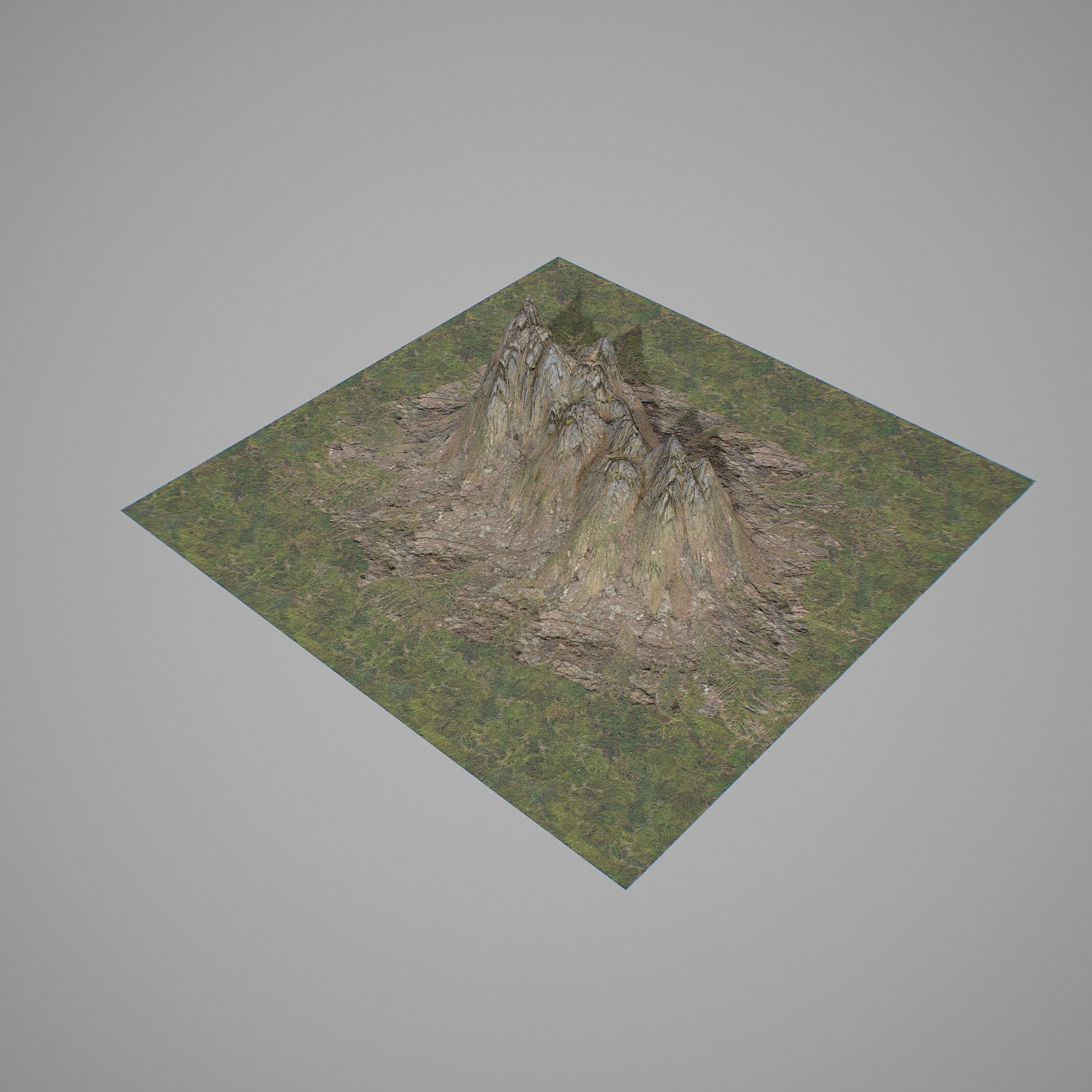 Mountains Kitbash Low-poly 3D model_27