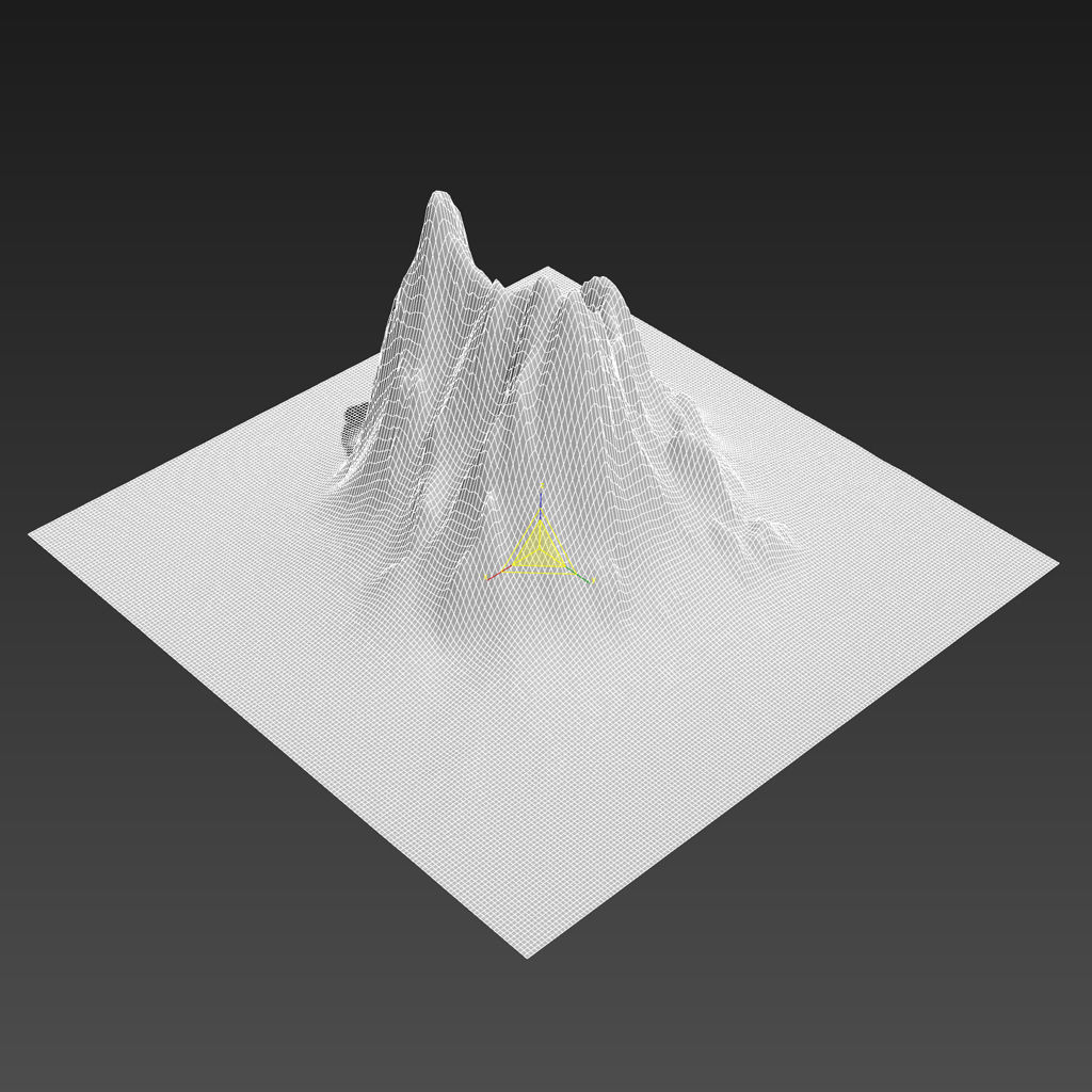 Mountains Kitbash Low-poly 3D model_5